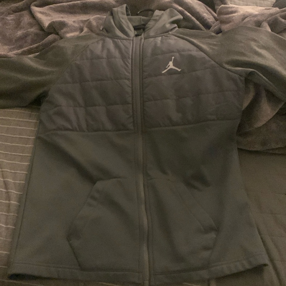 Grey Jordan zip up sweater
